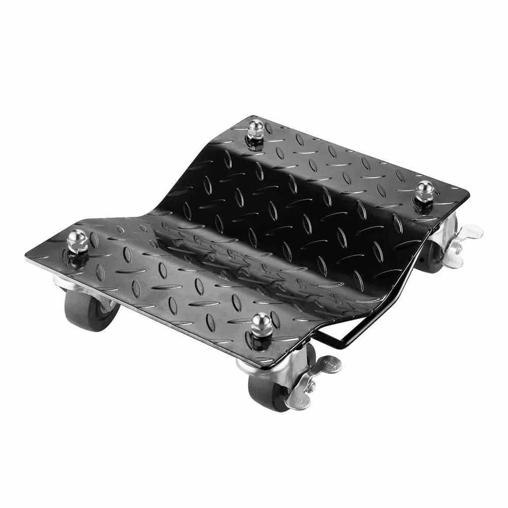 Pentagon Tool Premium Steel Car Tire Dolly 2-Pack, 1500 lb Capacity per Skate