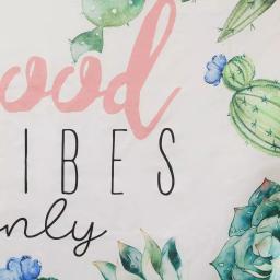 Stratton Home Decor Good Vibes Only Botanical Tapestry Wall Hanging thumbnail 3