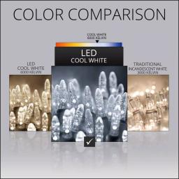 Wintergreen Lighting 48 in. x 72 in. 100-Light M5 LED Cool White Net Light Set thumbnail 5