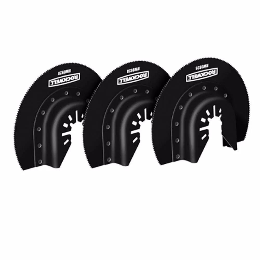 Rockwell Sonicrafter 3-1/8 in. HSS Semicircle Saw Blade 3-Pack