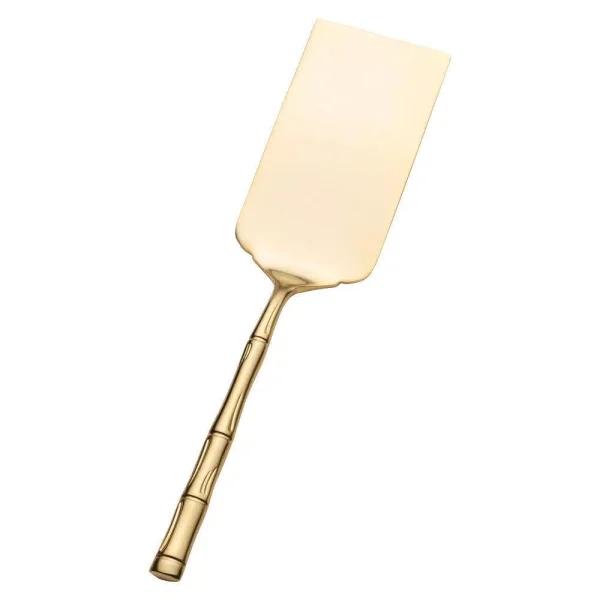 Wallace Bamboo Gold 18/10 Stainless Steel Flat Server