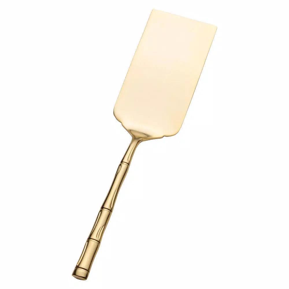 Wallace Bamboo Gold 18/10 Stainless Steel Flat Server