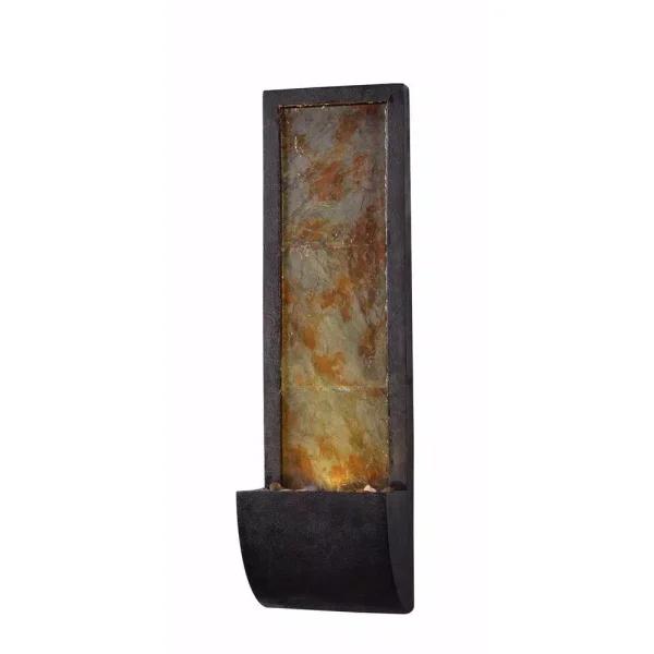 Kenroy Home Triptych Resin and Slate Indoor/Outdoor Wall Fountain, 37 in.