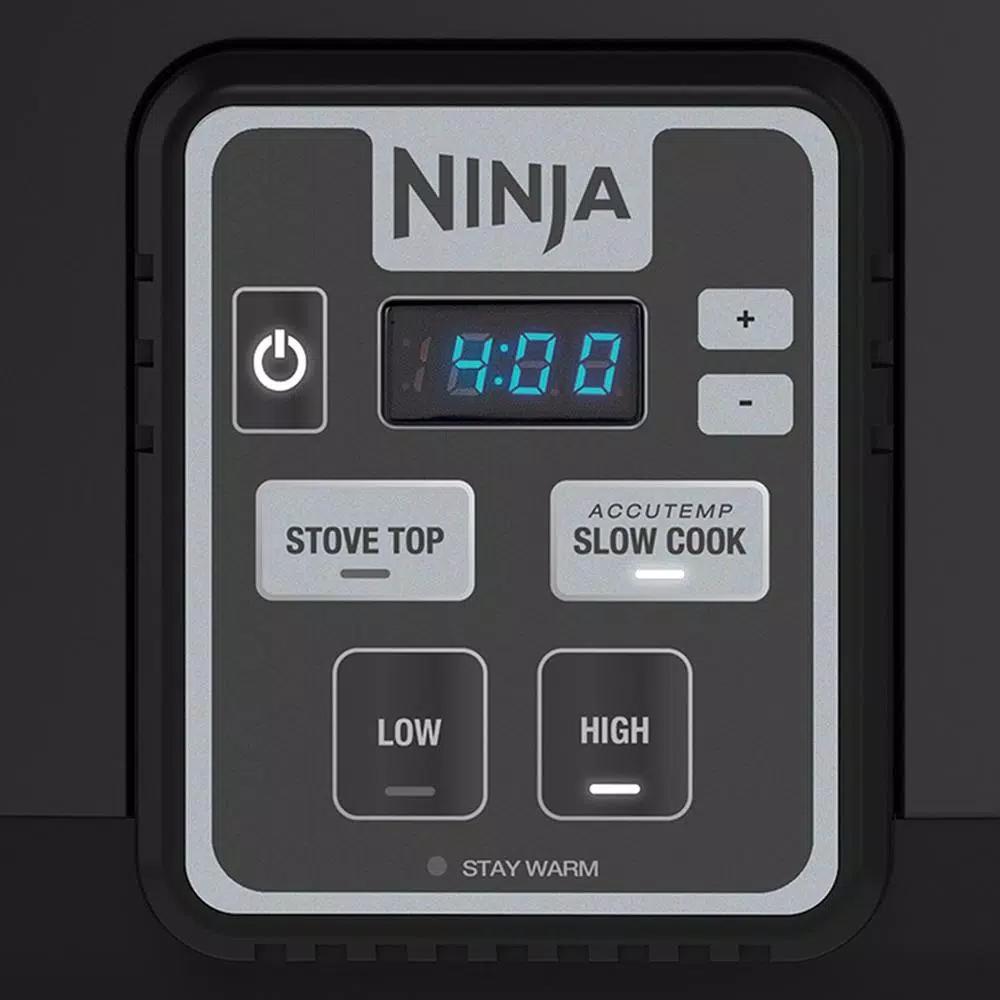 Ninja 2-in-1 6 Qt. Slow Cooker with Stovetop Searing Function and Accutemp Technology, Black