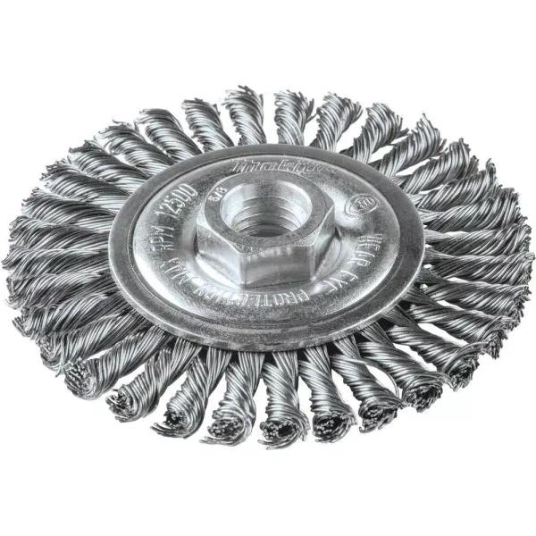 Makita 4 in. Stainless Steel Stringer Bead Twist Wire Wheel for Angle Grinders