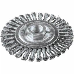 Makita 4 in. Stainless Steel Stringer Bead Twist Wire Wheel for Angle Grinders thumbnail 1