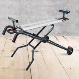 POWERTEC Dual Position Portable Miter Saw Stand with Wheels and Aluminum Bed thumbnail 5
