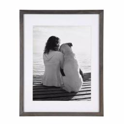 DesignOvation Design Ovation Gallery Wood Photo Frame Set, Gray, 14 x 18 in. (Set of 2) thumbnail 2