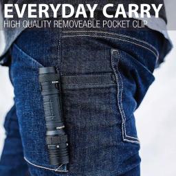 LUXPRO Pro Series 1000 Lumens LED Tactical Rechargeable Flashlight with TackGrip thumbnail 9
