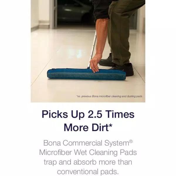 Bona 24 in. Commercial System Microfiber Wet Cleaning Pad