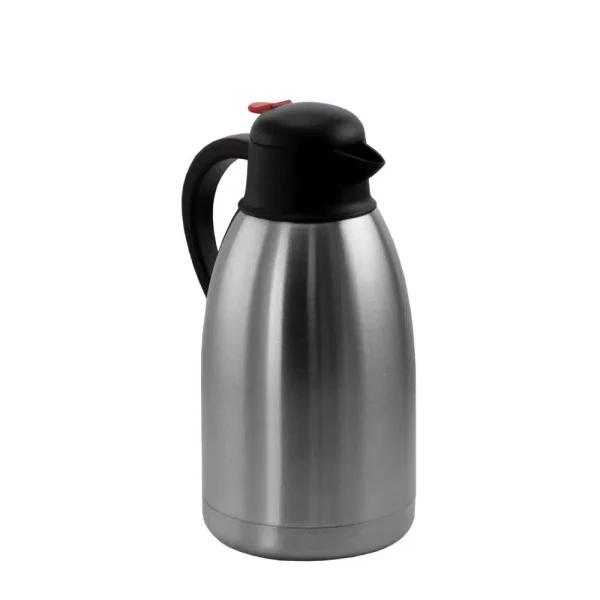MegaChef 67.6 fl. oz. Stainless Steel Thermal Beverage Carafe with Black Lid