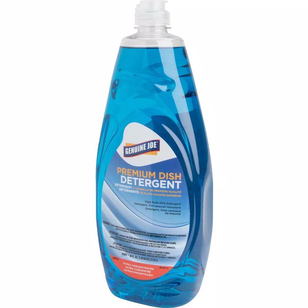Genuine Joe Premium Dish Detergent - 38 oz. Concentrated Liquid Dishwashing Soap