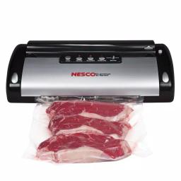 Nesco VS-02 Black Food Vacuum Sealer with Built-in Bag Cutter and Roll Storage thumbnail 7