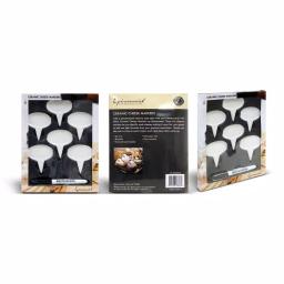 Epicureanist Ceramic Cheese Marker Set of 6 with Food-Safe Pen and Storage Pouch thumbnail 3