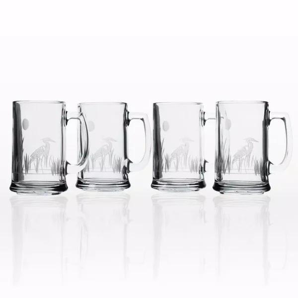 Rolf Glass Heron 16 oz. Beer Mug Set of 4