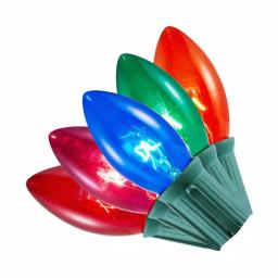 Home Accents Holiday Multi-Color C9 Incandescent Christmas String Lights, 25-Light Set (Pack of 2) thumbnail 1