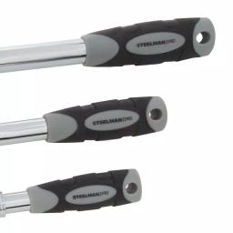 STEELMAN PRO 96753 3-Piece Extendable Flex-Head Ratchet Set, 1/4 in., 3/8 in., and 1/2 in. Drive thumbnail 5