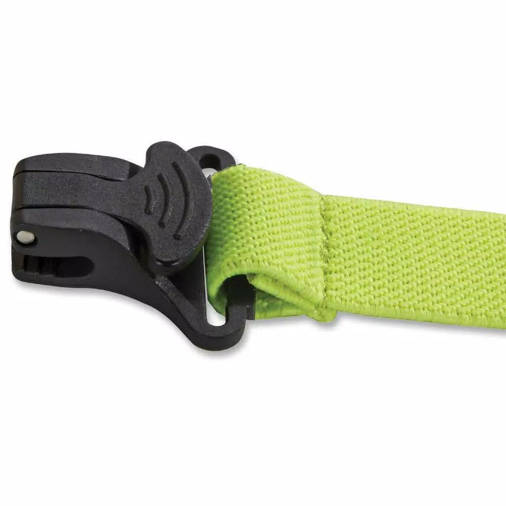 Ergodyne Squids 3155 Lime Elastic Hard Hat Lanyard with Clamp