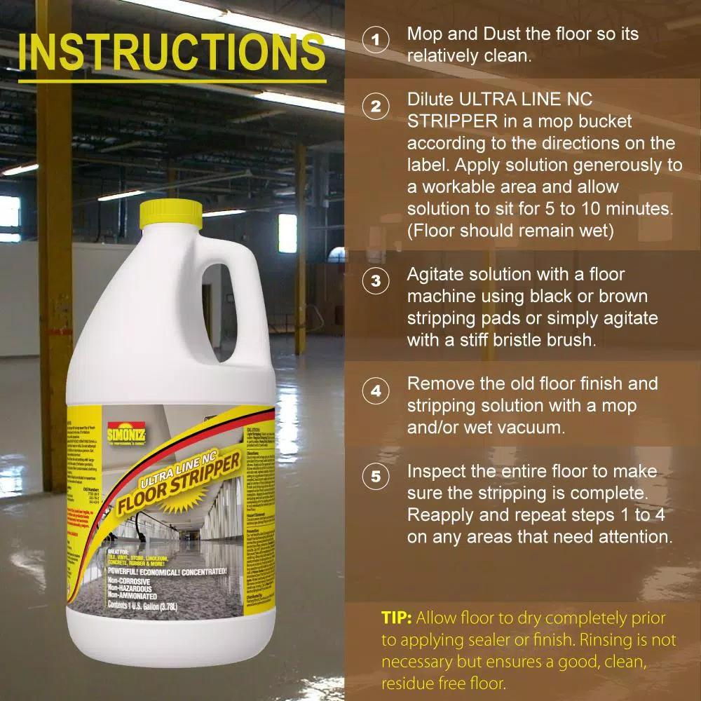 Eco Clean Ultra Line NC Stripper 1 Gal. Non-Corrosive Solvent-Based Floor Stripper