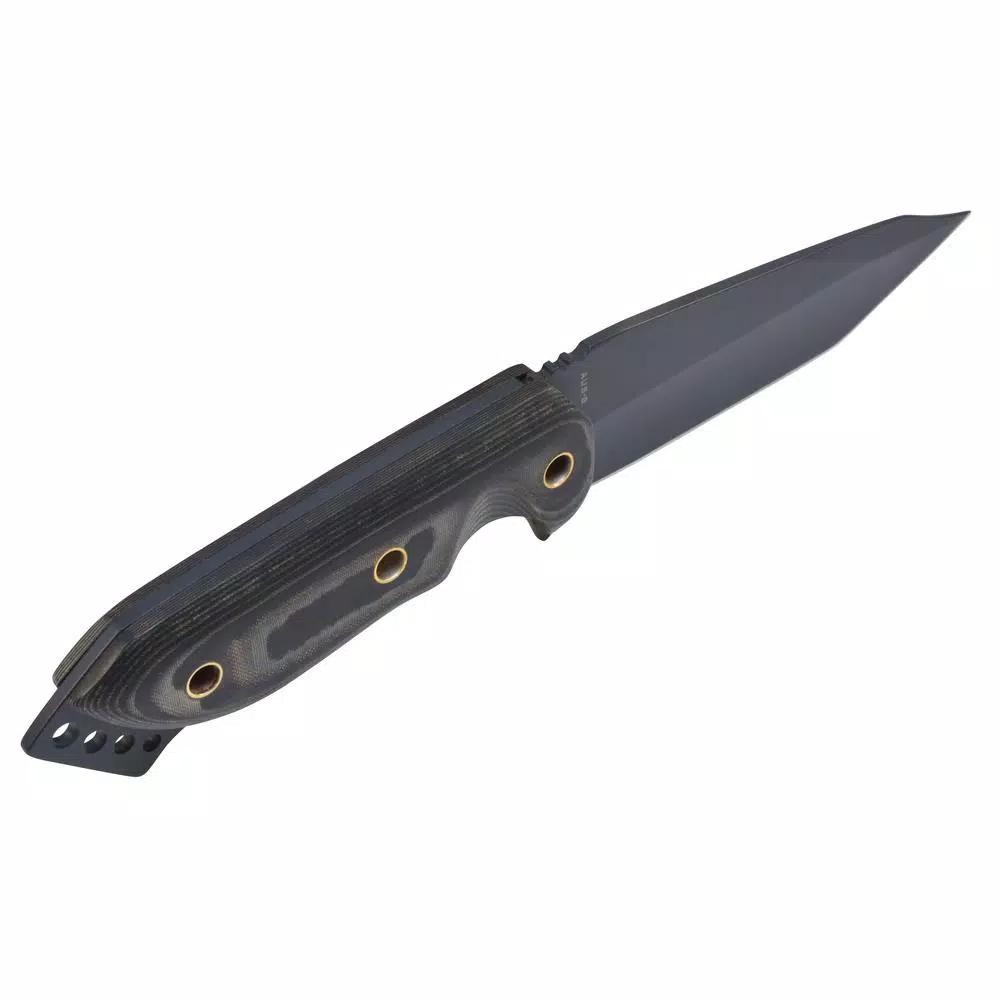 Camillus 7.75 in. Tanto Fixed Blade Knife with Carbonitride Titanium Coating and Micarta Handle