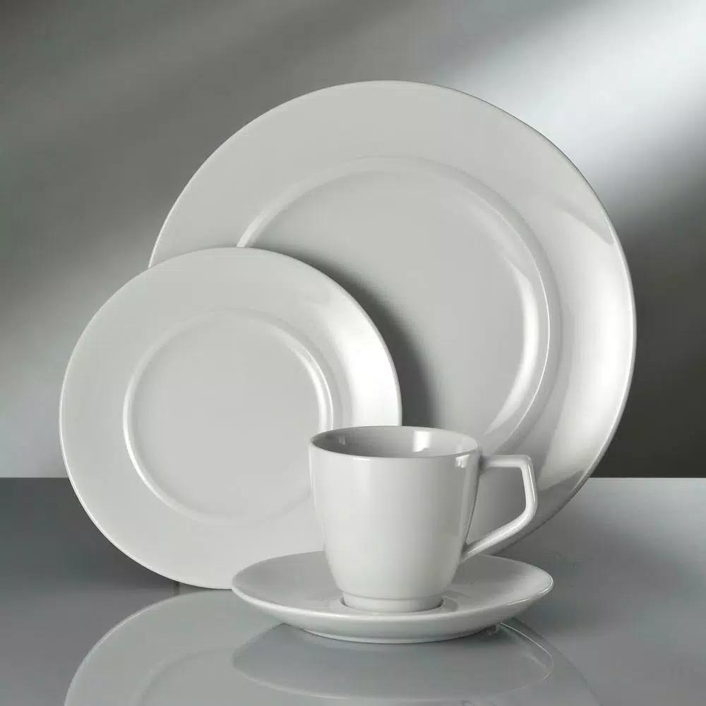 Oneida Circa 5 oz. White Porcelain Creamers, Set of 36