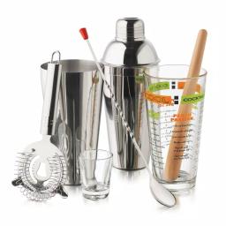 Libbey Mixologist 9-Piece Cool Cocktails Set with Mixing Glass and Recipes thumbnail 1