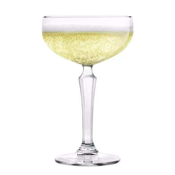 Libbey Capone 4-Piece Coupe Cocktail Glass Set, 8.25 oz, Clear Glass