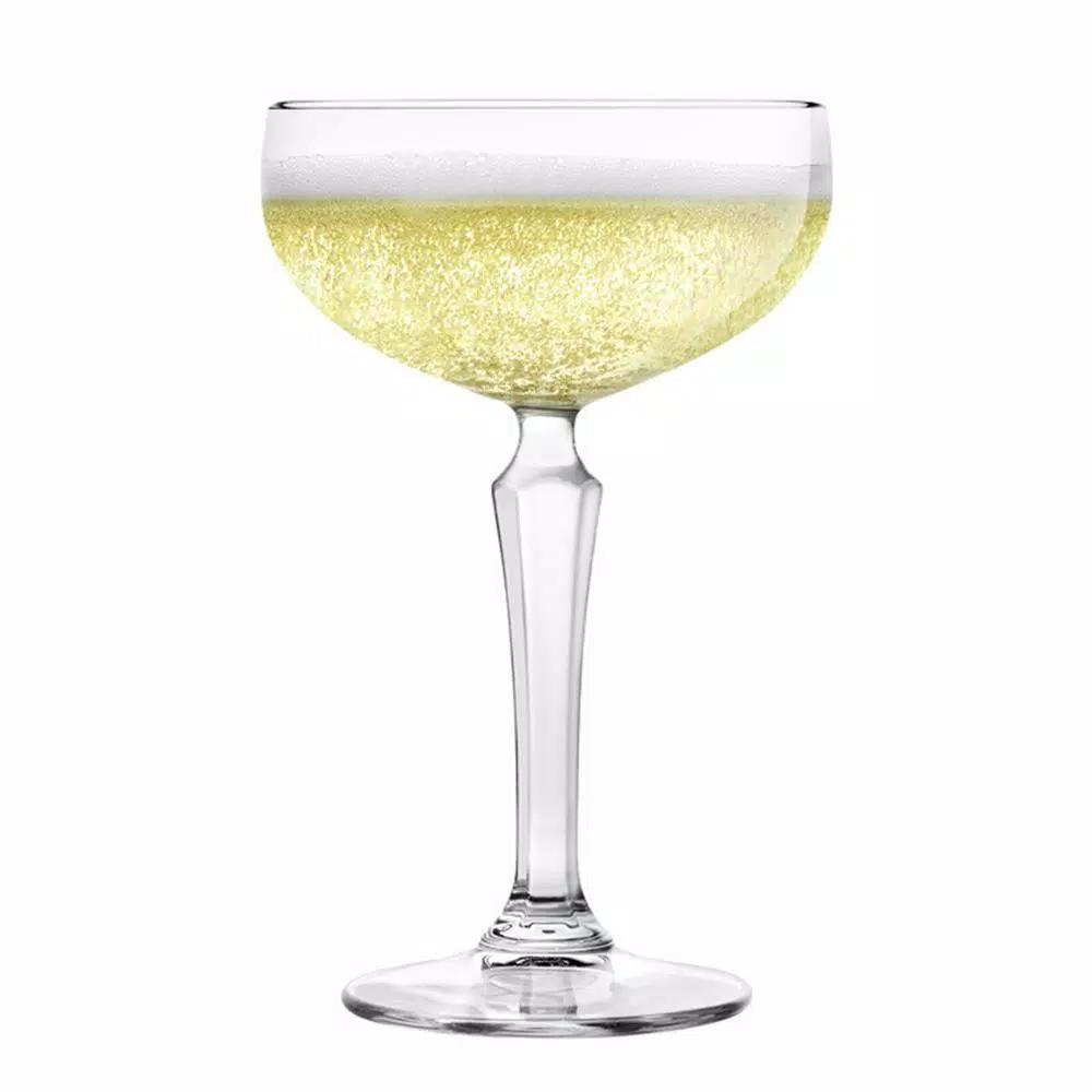 Libbey Capone 4-Piece Coupe Cocktail Glass Set, 8.25 oz, Clear Glass