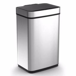 Boyel Living 13 Gallon Automatic Touchless Infrared Motion Sensor Stainless Steel Garbage Can, Silver thumbnail 4