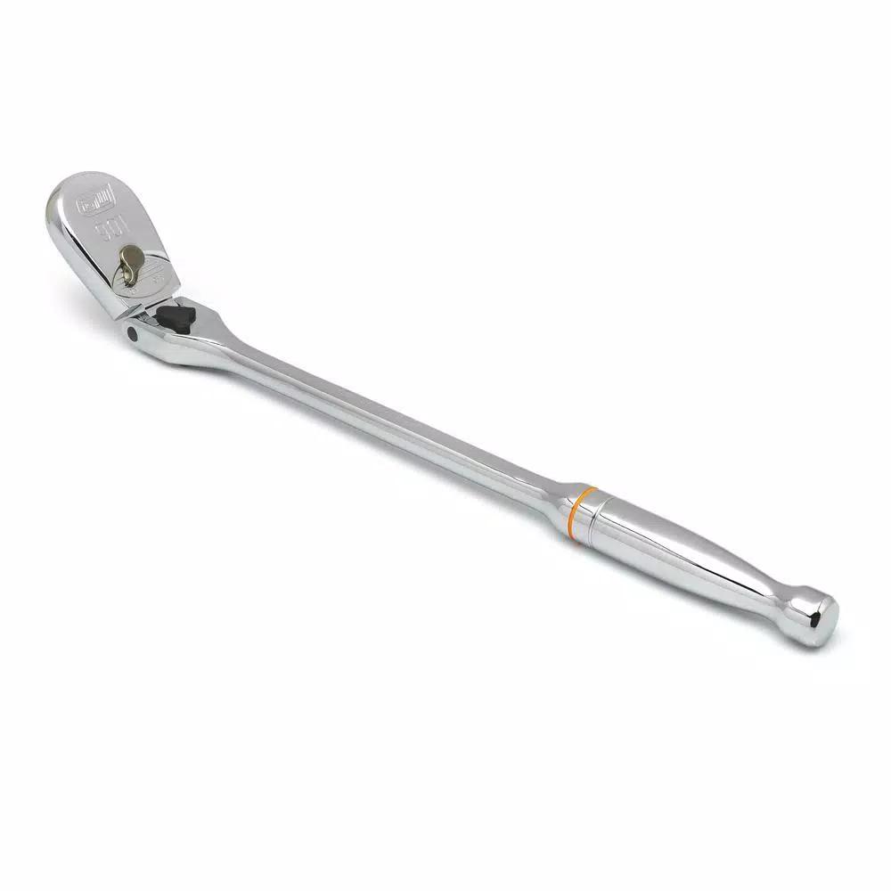 GEARWRENCH 1/2 in. Drive 90-Tooth Locking Flex Head Teardrop Ratchet, 17 in.
