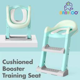 Babyloo Sterdy Potty Training Booster Seat with Adjustable Height and Removable Cushion - Mint Green thumbnail 5