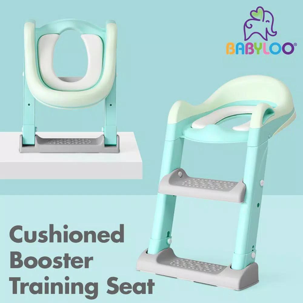 Babyloo Sterdy Potty Training Booster Seat with Adjustable Height and Removable Cushion - Mint Green