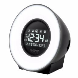 La Crosse Technology Mood Light Digital Alarm Clock with 5 Nature Sounds and USB Charging Port thumbnail 7