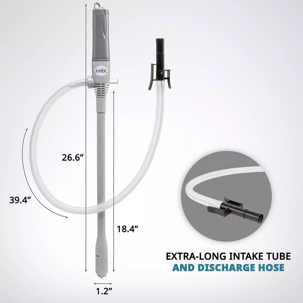 Unbranded Jumbl Battery Powered Fuel Transfer Pump with Auto-Stop and 2.3 GPM Flow Rate