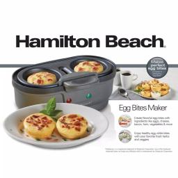 Hamilton Beach Egg Bites Maker and Egg Poacher, Grey thumbnail 5