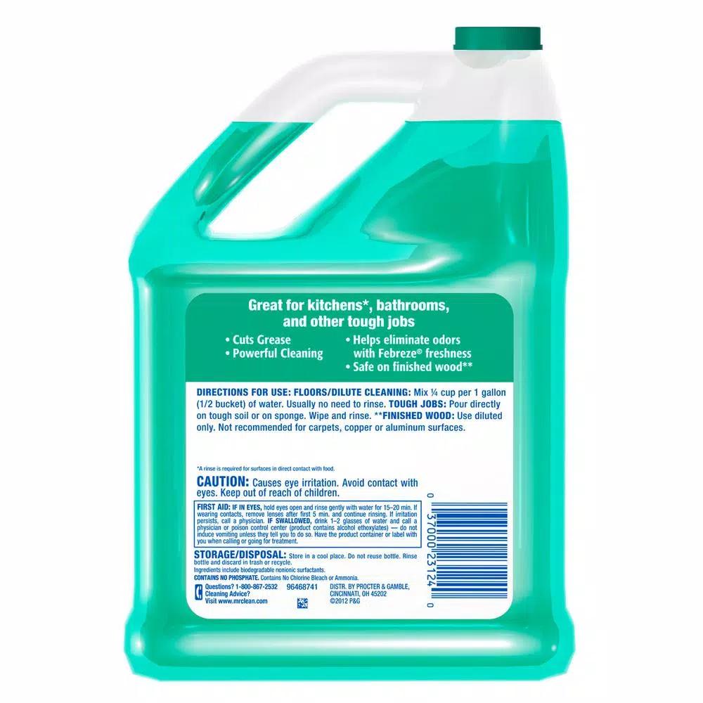 Mr. Clean Multi-Surface Liquid Cleaner with Febreze Meadows and Rain, 1 Gallon