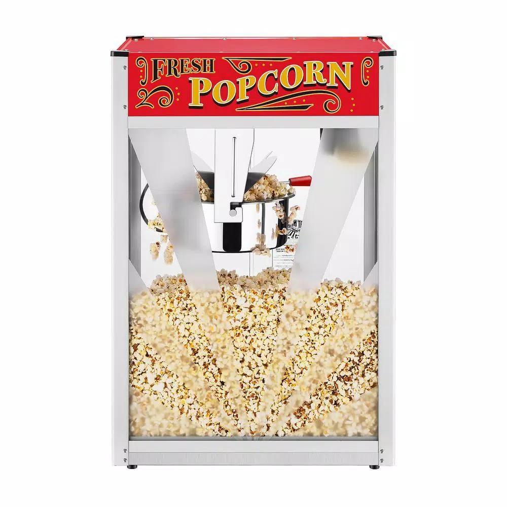 Great Northern Red Great Northern Midway Marvel Commercial Popcorn Popper - 16 oz Kettle, Stainless Steel