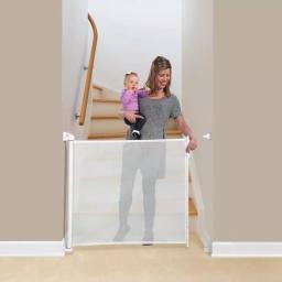 KidCo Safeway Retractable Wall Mounted Baby Gate, 33.5 in. H, White thumbnail 4