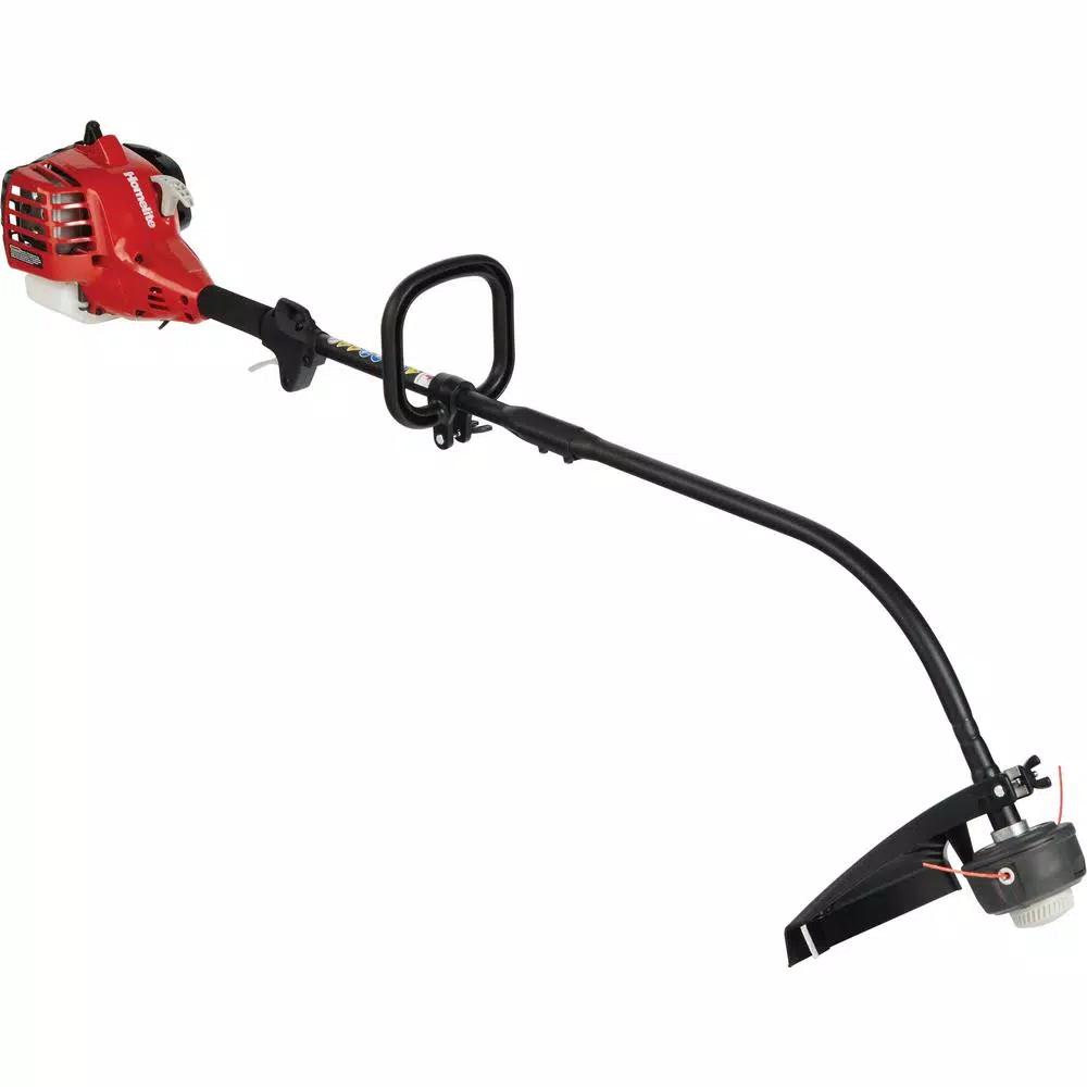 Homelite 26cc 2-Cycle Gas String Trimmer with Curved Shaft