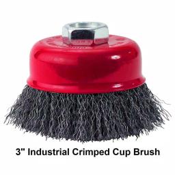 MIBRO 7-Piece Industrial Wire Brush and Hand Brush Set for Deburring, Rust and Scale Removal thumbnail 3