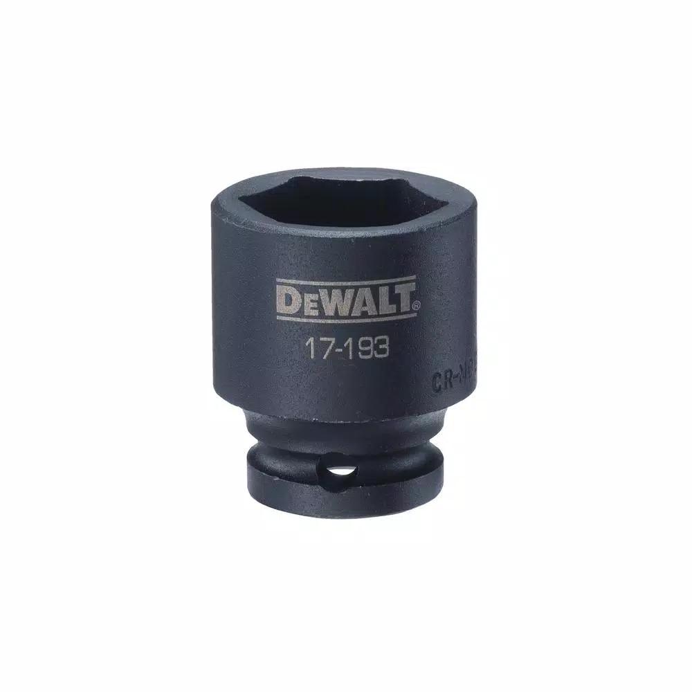 DEWALT 27 mm 1/2 in. Drive 6-Point Impact Socket, Low Profile
