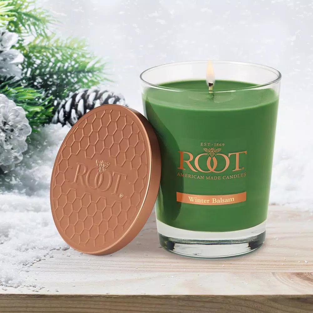 ROOT CANDLES A.I. Root Veriglass Winter Balsam Scented Soy & Beeswax Jar Candle