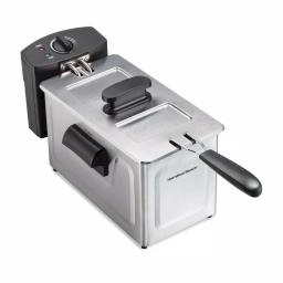 Hamilton Beach 3 Qt. Stainless Steel Deep Fryer, 1500W Electric Countertop Fryer thumbnail 1