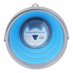 Southern Homewares 2.65 Gal. Blue Collapsible Deluxe Silicone Bucket with Stability Rings thumbnail 6