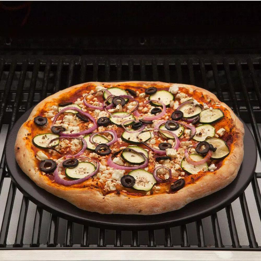 Cuisinart Alfrescamore 13-Inch Ceramic-Glazed Cordierite Pizza Grilling Stone