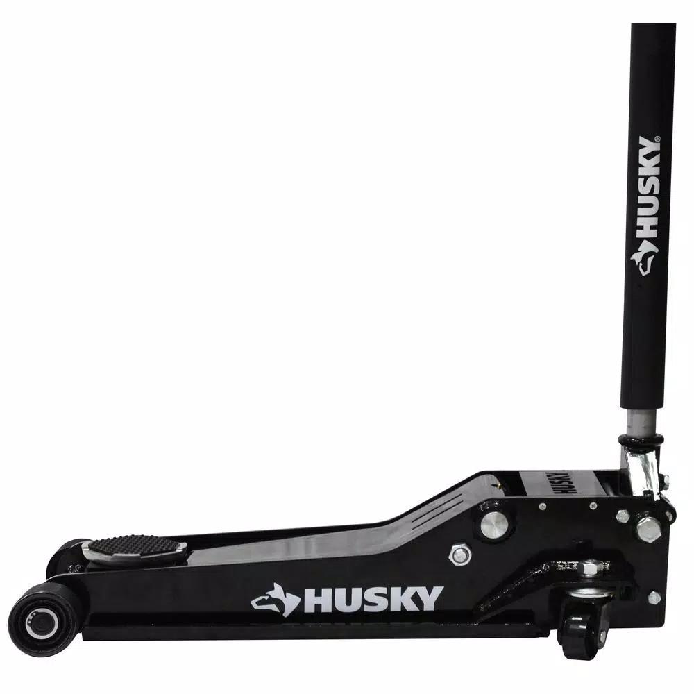 Husky 3.5-Ton Low Profile Floor Jack with Quick Lift and Universal Joint Release