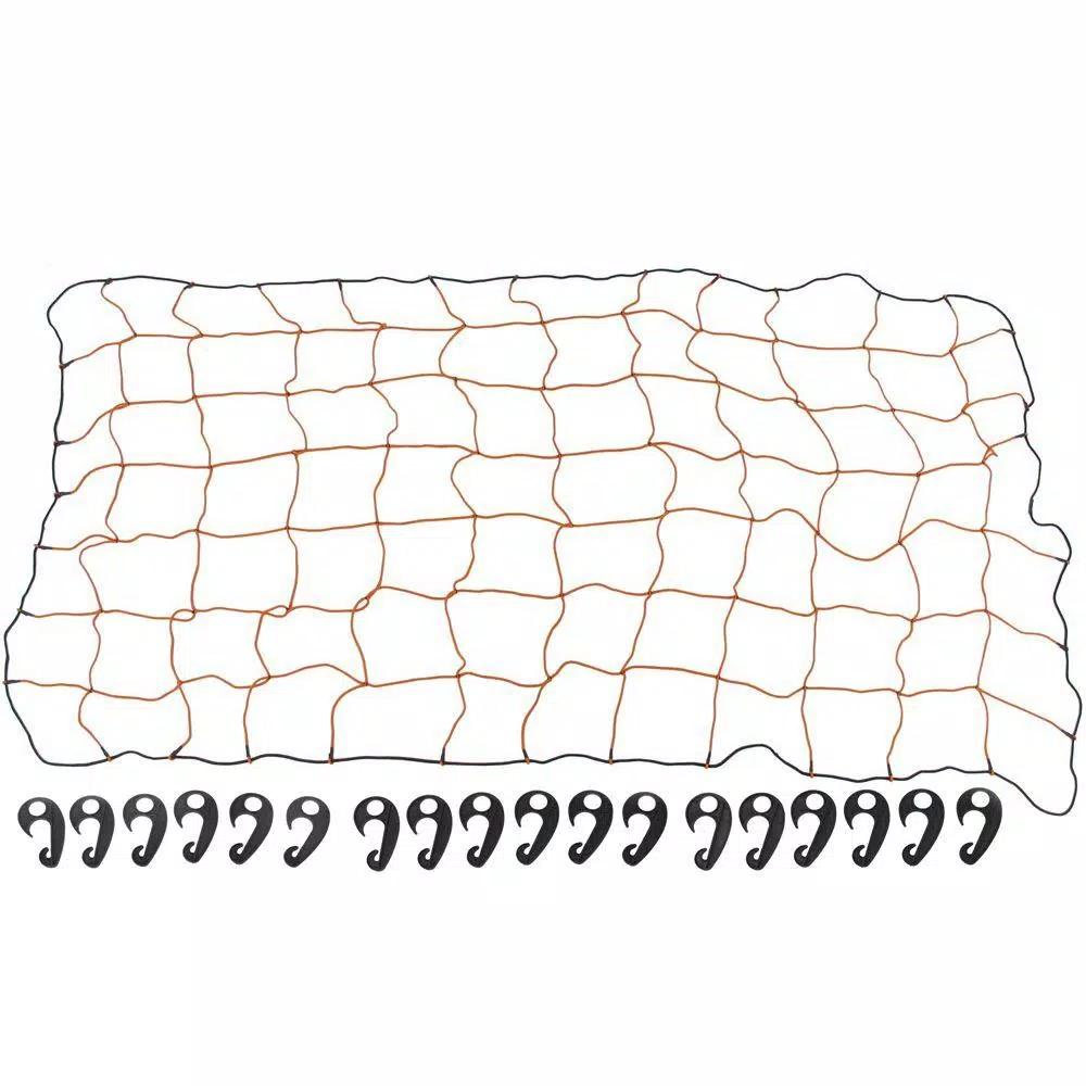 HitchMate 6 ft. x 10 ft. Heavy-Duty StretchWeb Cargo Net with 18 Hooks and Carrying Case