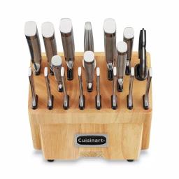 Cuisinart Normandy Collection 19-Piece Forged Stainless Steel Cutlery Block Set with Wood Block thumbnail 3