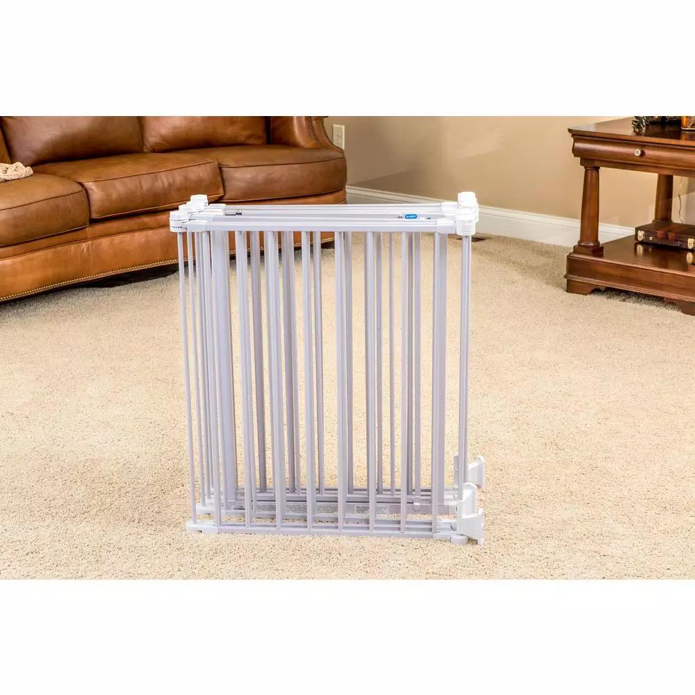 Regalo 28" 4-in-1 Configurable Metal Safety Gate and Play Yard, Super Wide Hardware Mount