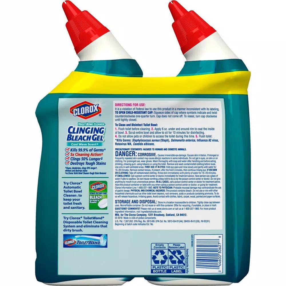 Clorox Plus Tilex Mold and Mildew Remover & Clorox Toilet Bowl Clinging Bleach Gel 2-Pack Bundle